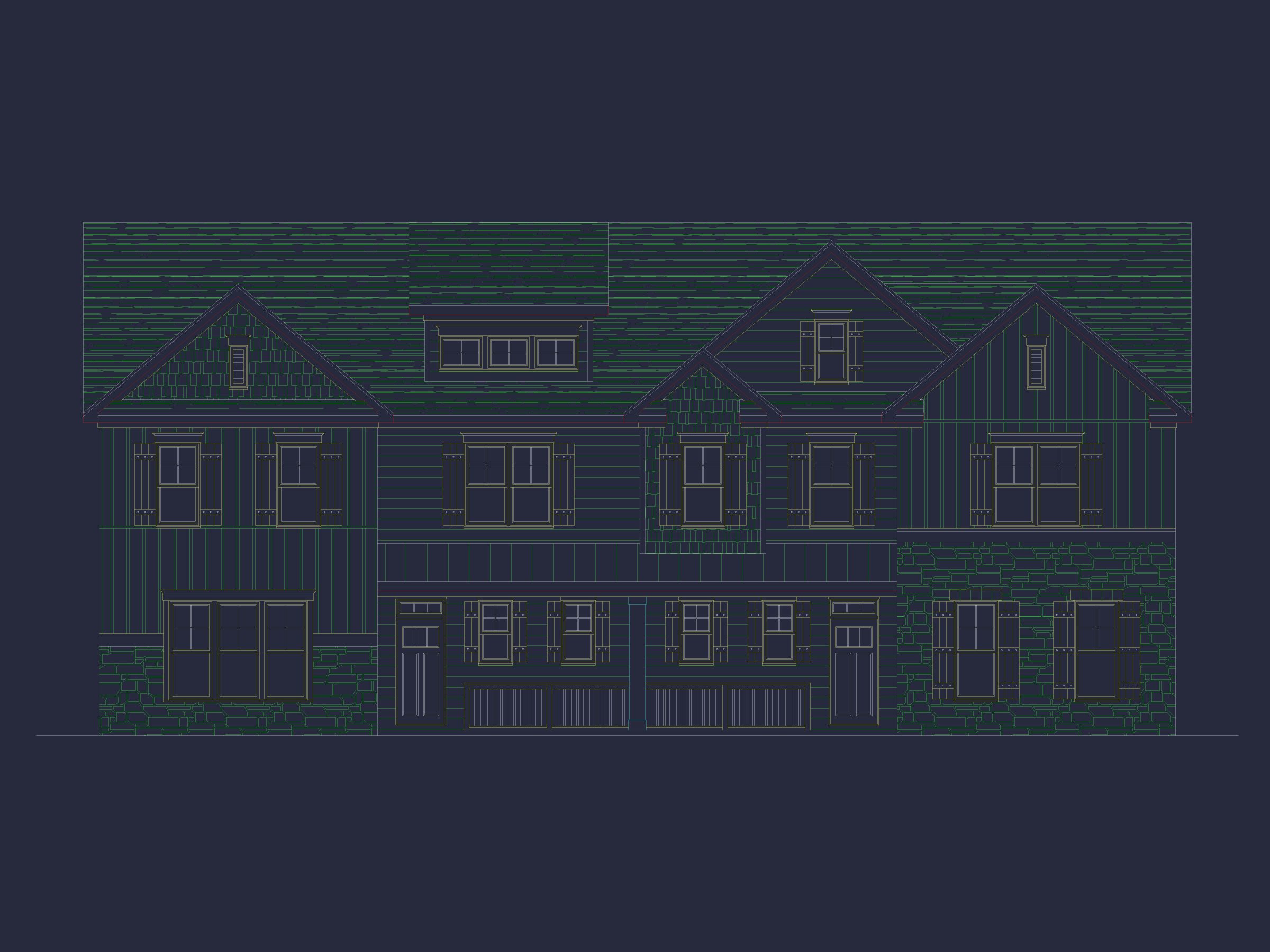Beautiful Duplex Home Design with Functional CAD Blueprint
