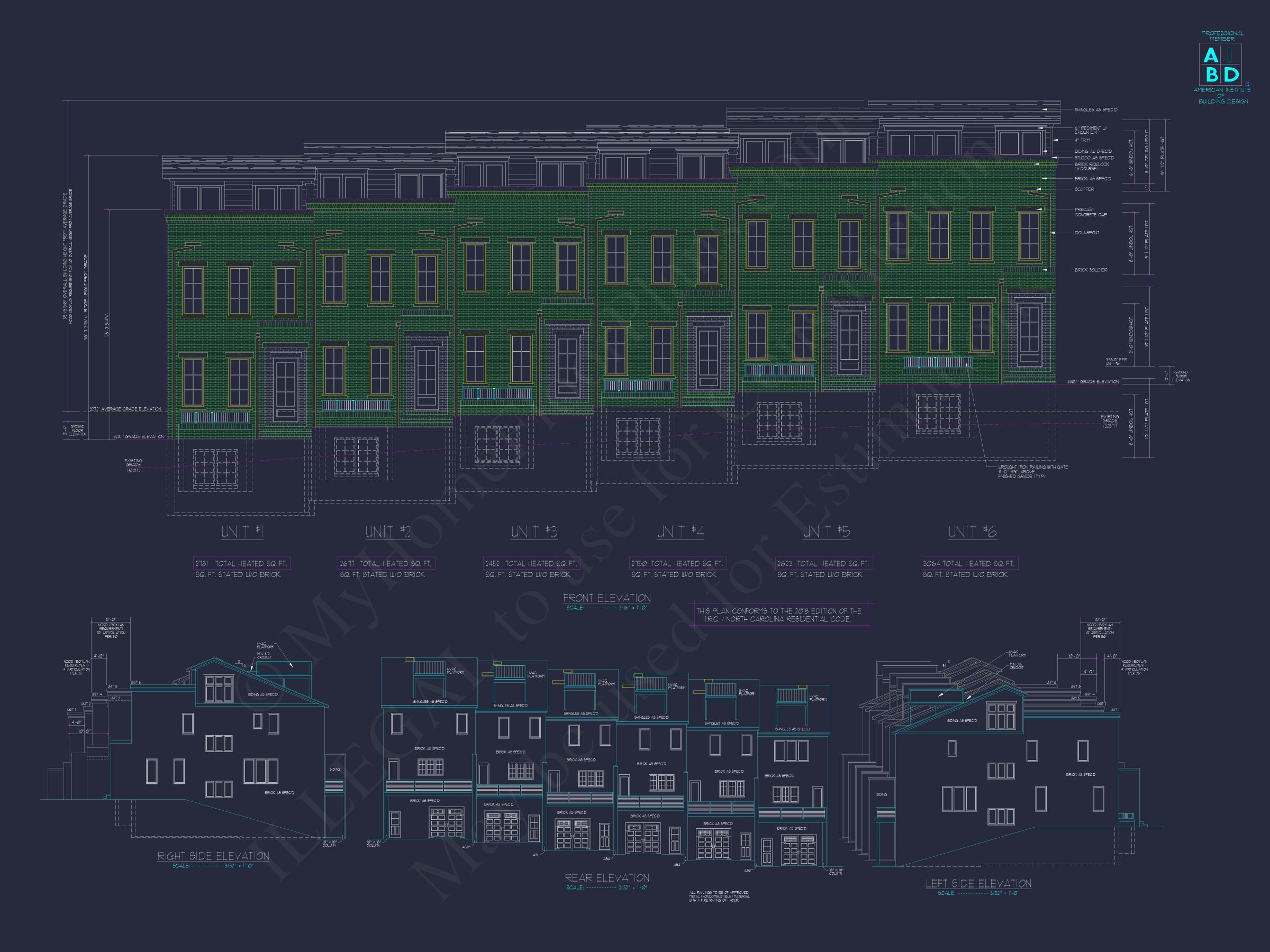 Elegant Multi-Level Home Plans: Floor Blueprints and CAD Designs