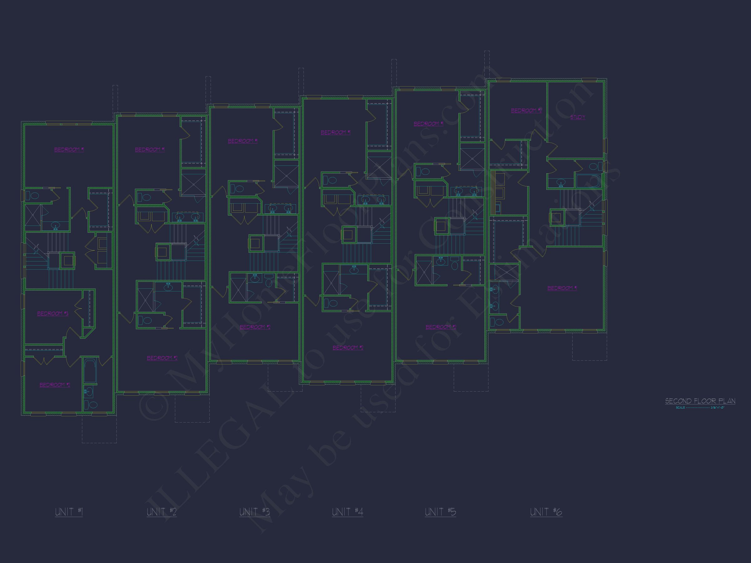 Elegant Multi-Level Home Plans: Floor Blueprints and CAD Designs
