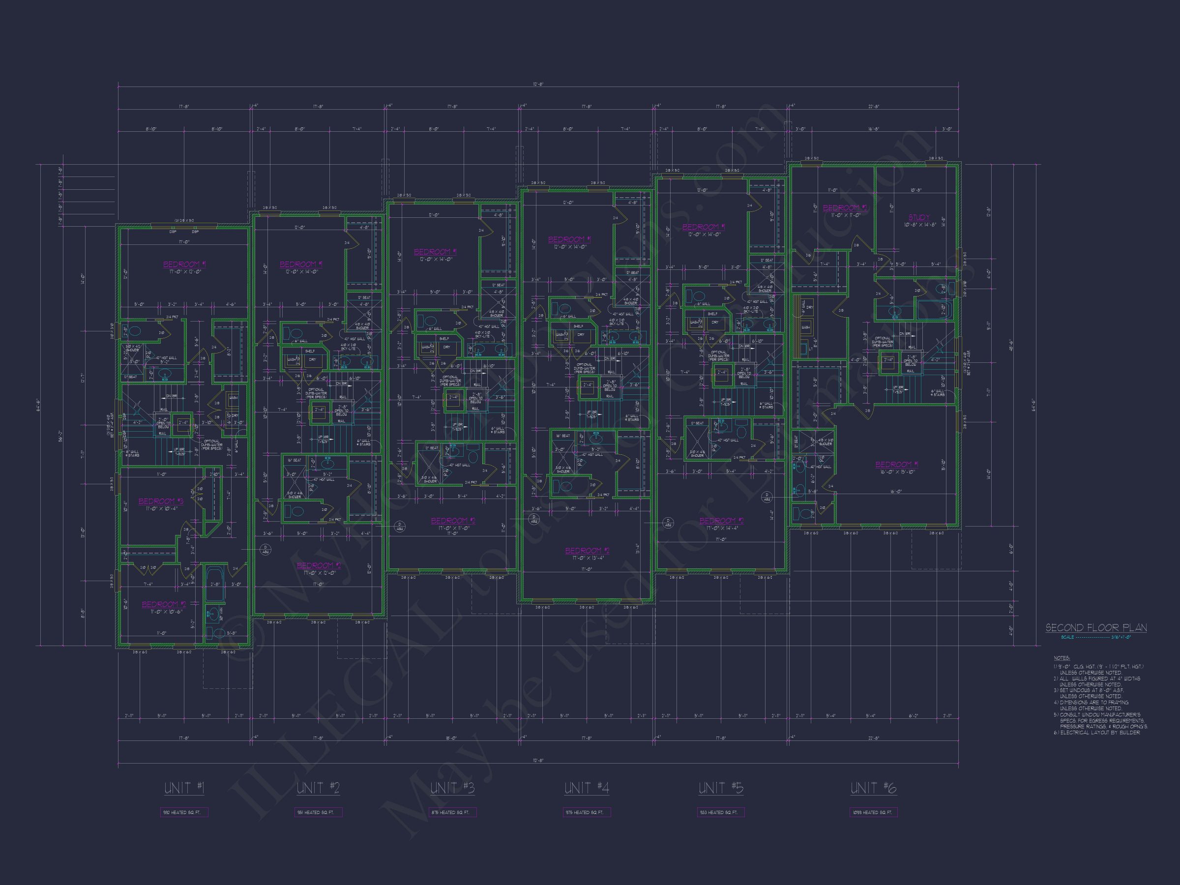 Elegant Multi-Level Home Plans: Floor Blueprints and CAD Designs