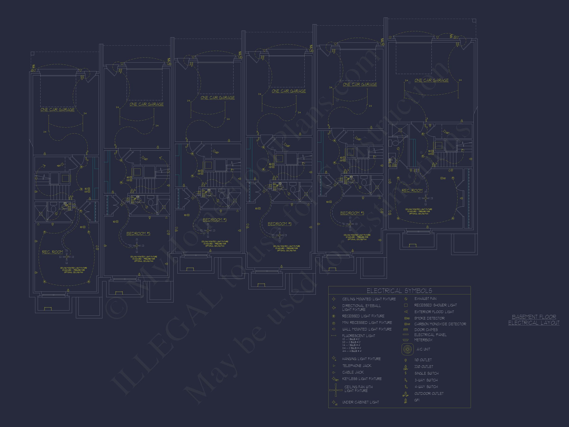 Elegant Multi-Level Home Plans: Floor Blueprints and CAD Designs