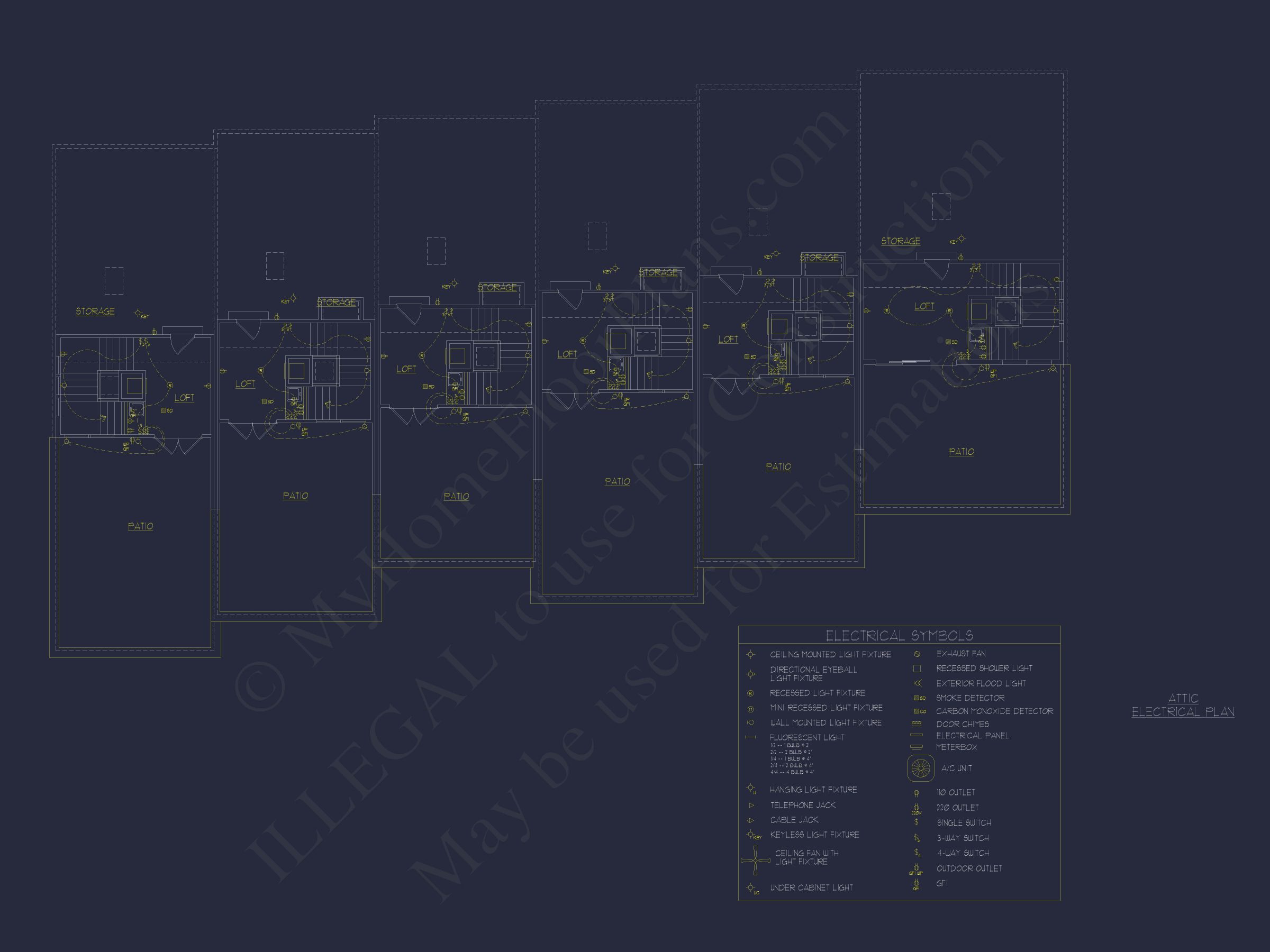 Elegant Multi-Level Home Plans: Floor Blueprints and CAD Designs