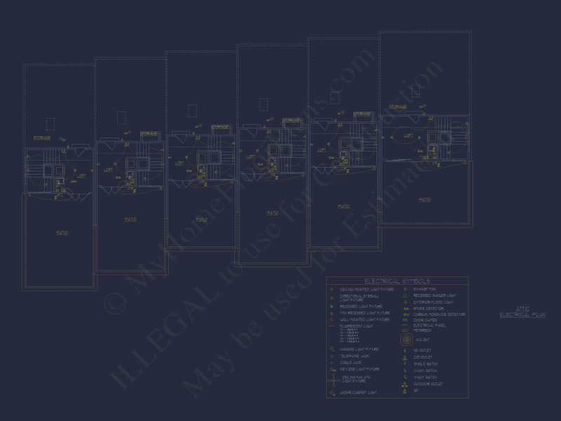 Elegant Multi-Level Home Plans: Floor Blueprints and CAD Designs