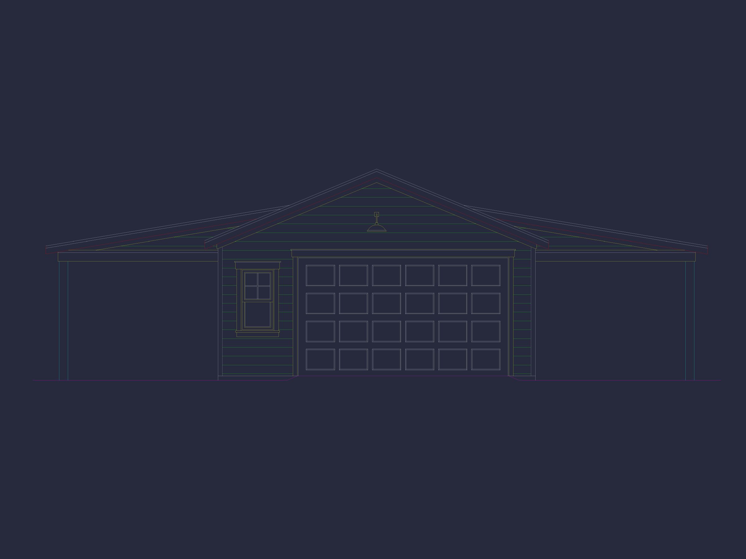 Modern Garage & Workshop Home Plan with Functional Layout and CAD Files