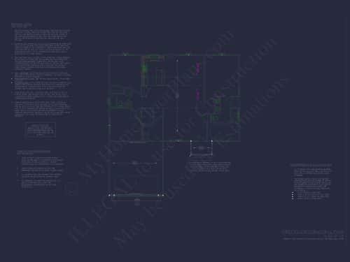 Traditional Ranch Home Plan with Open Floor Design and CAD