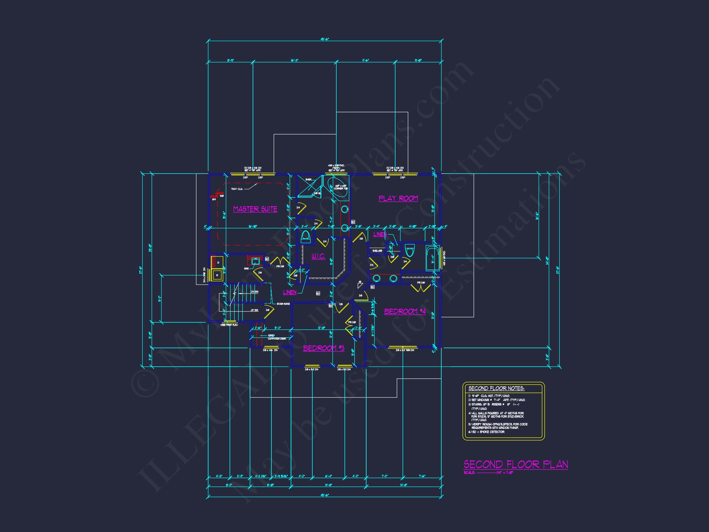 Charming 3-Story House Plan with Detailed CAD Blueprint