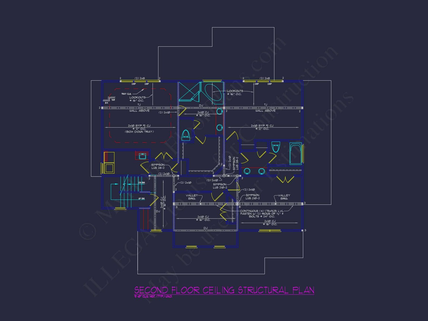 Charming 3-Story House Plan with Detailed CAD Blueprint