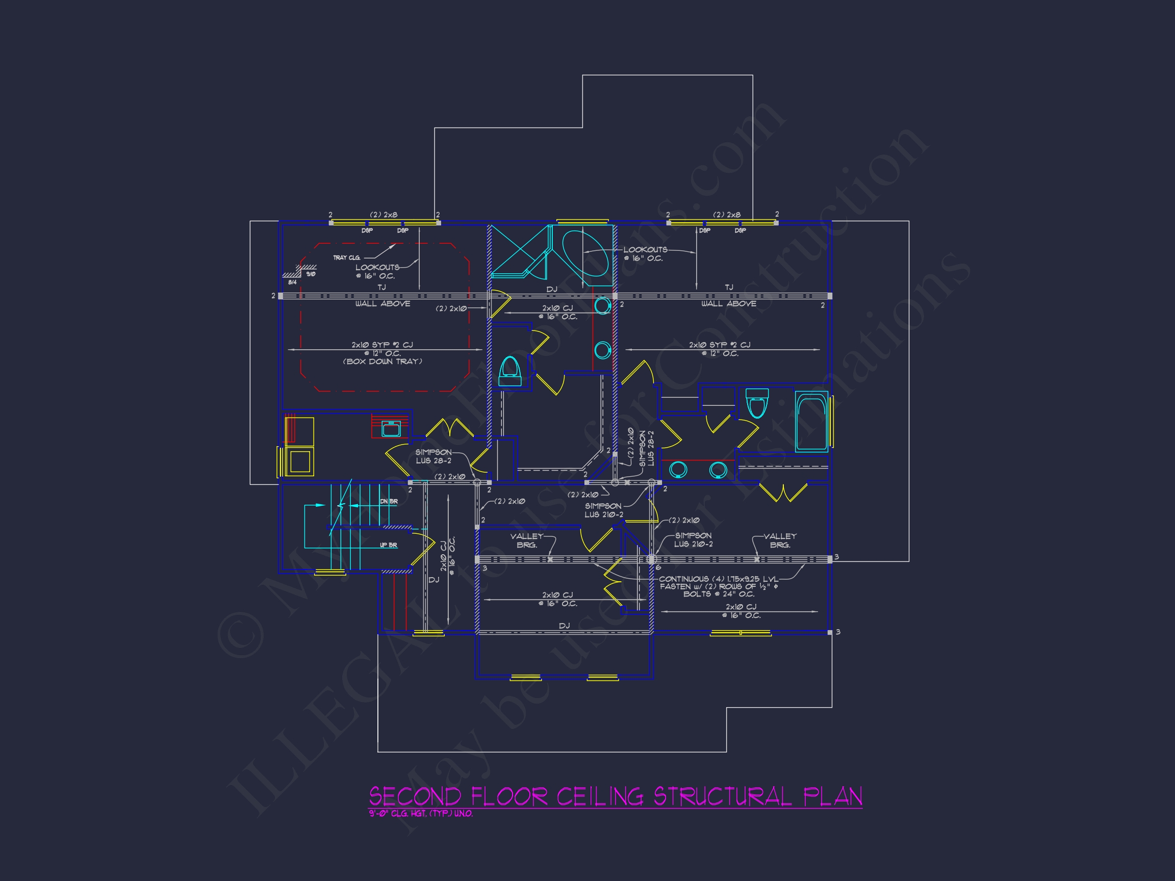 Charming 3-Story House Plan with Detailed CAD Blueprint