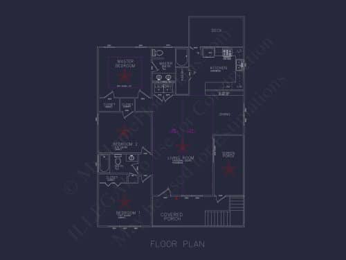 Charming Coastal Home Plan with Open Floor Layout