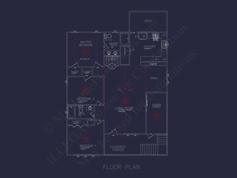 Charming Coastal Home Plan with Open Floor Layout
