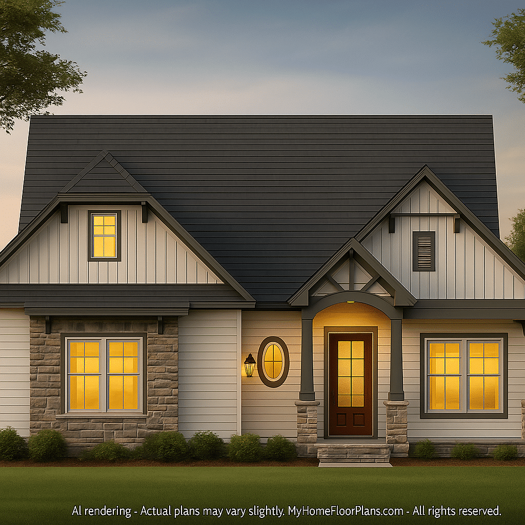 Make the house realistic, landscape orientation, and display entire house. Do not cut off right or left side of house!