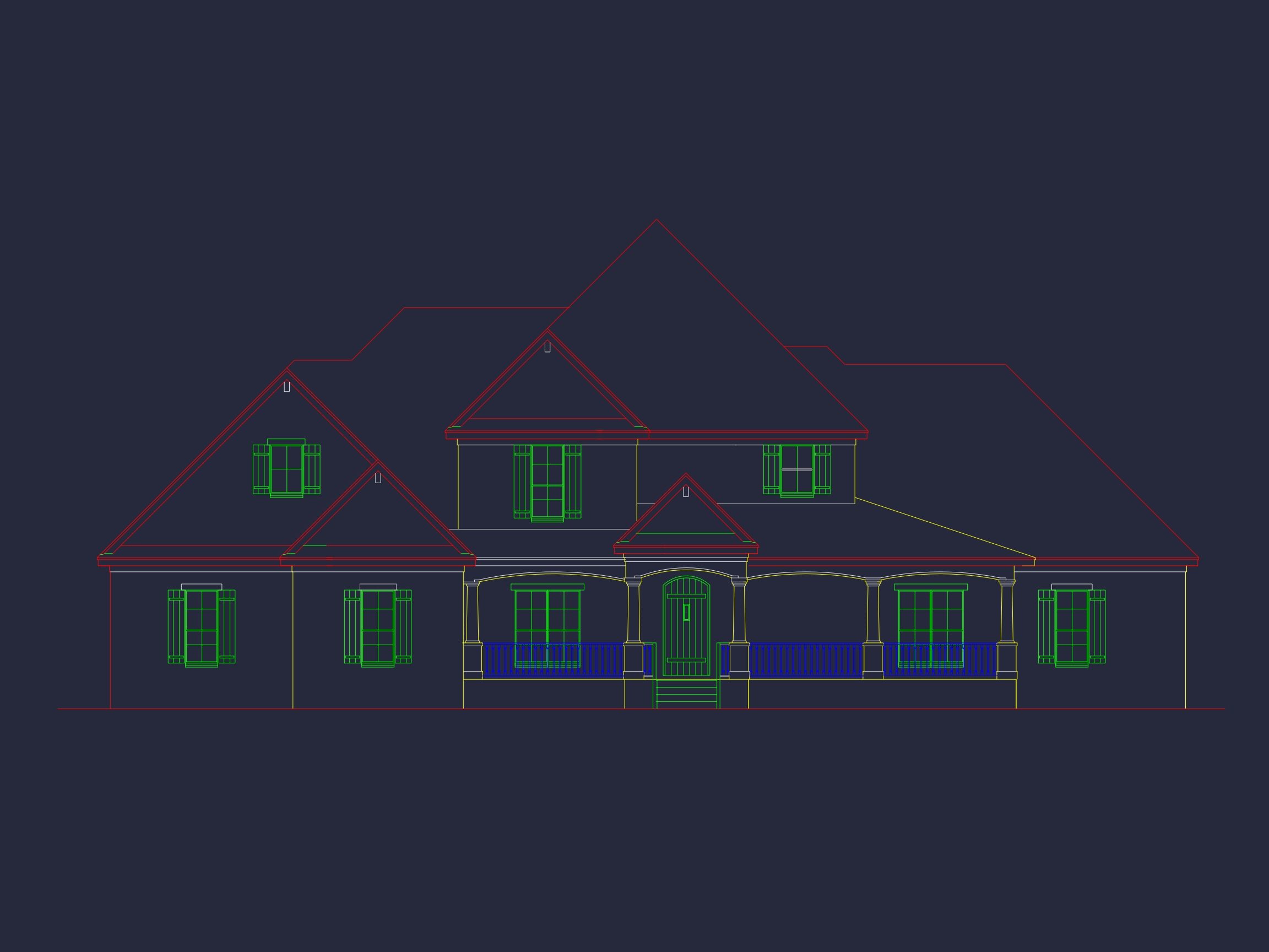 Modern 2-Story House Plan with 4 Bedrooms and CAD Blueprints