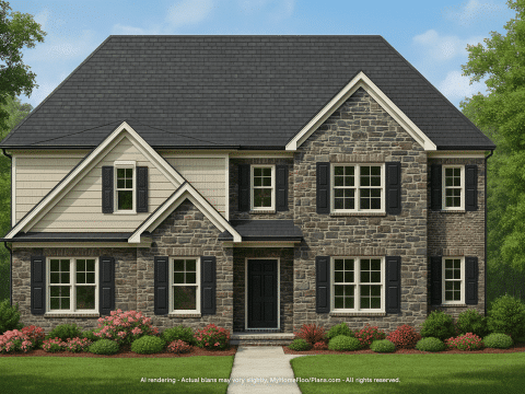 Modern 2-Story House Plan with CAD Blueprints & Spacious Layout