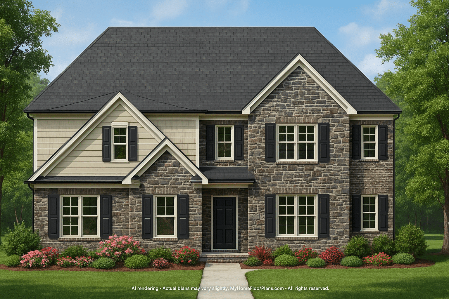 Modern 2-Story House Plan with CAD Blueprints & Spacious Layout