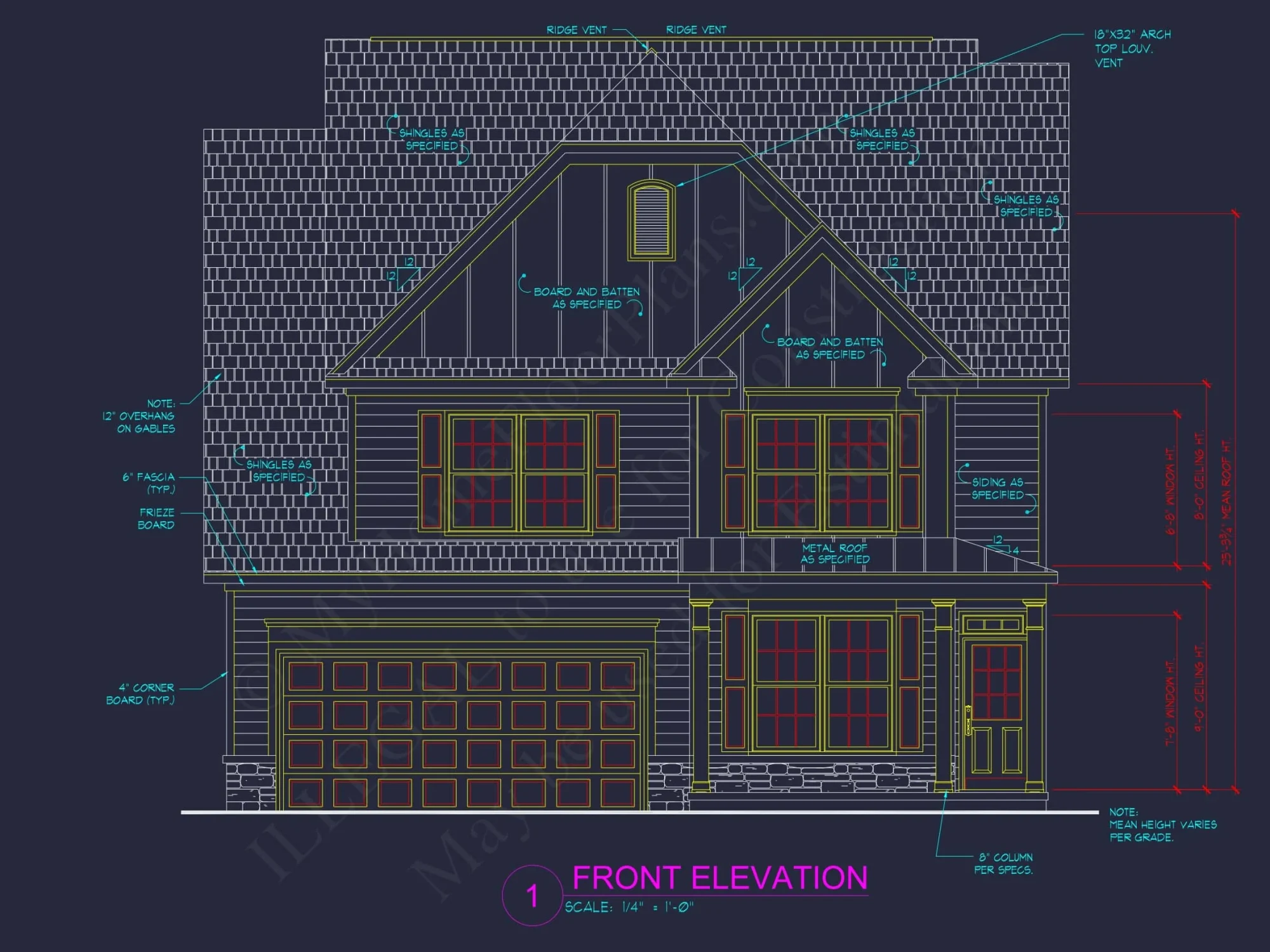 Modern 2-Story House Plan with Customizable CAD Designs