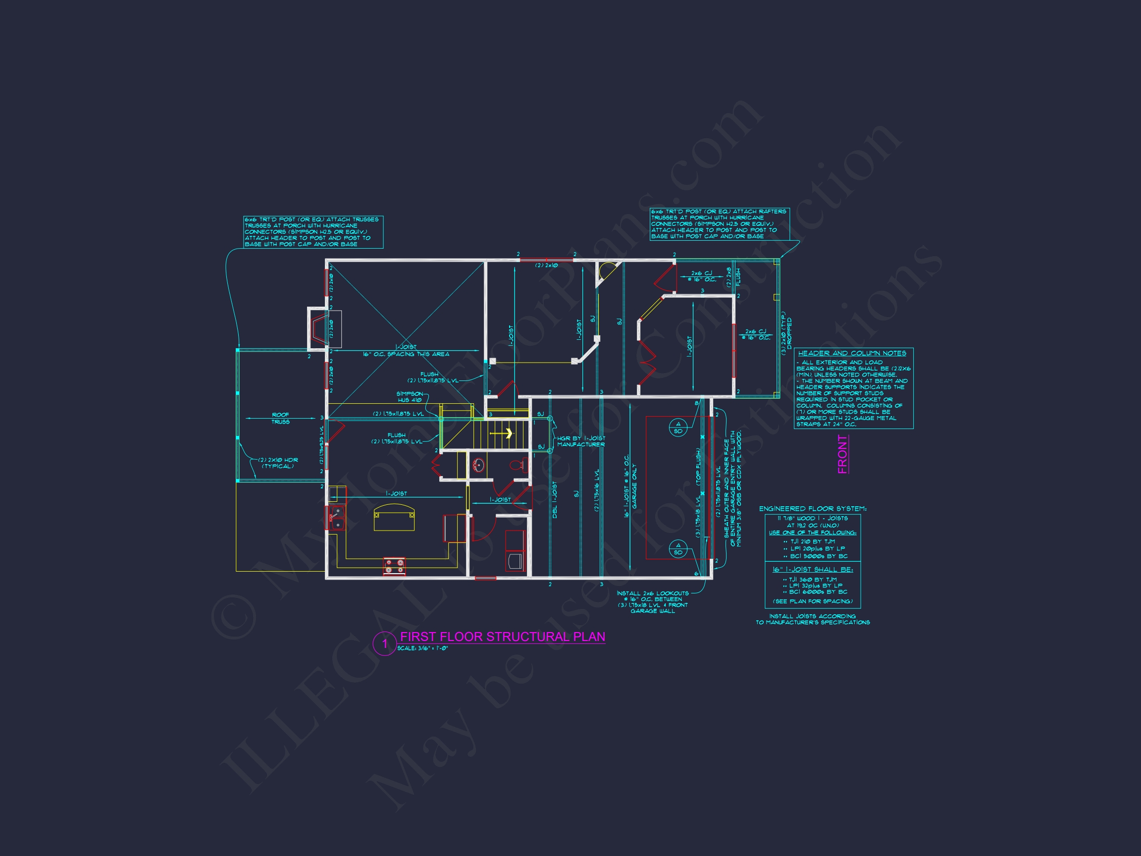 Modern 2-Story House Plan with Customizable CAD Designs