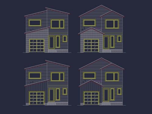 Modern 2-Story House Plan with Open-Concept Floor Plan