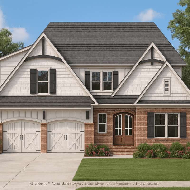 Modern 2-Story House Plan with Open Layout & CAD Blueprints