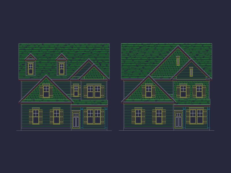 Modern 2-Story House Plan with Upstairs Bedrooms & Open Layout