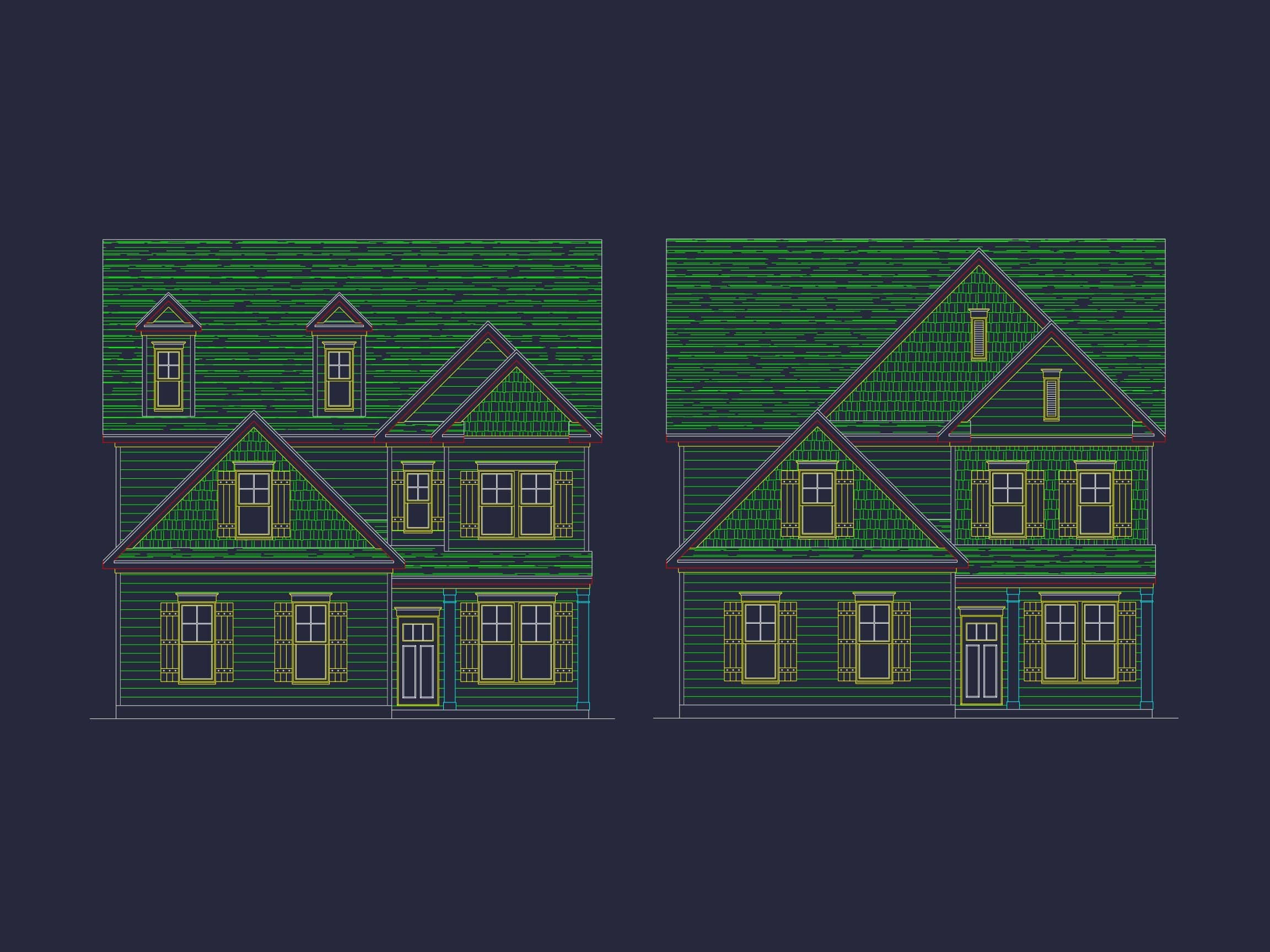 Modern 2-Story House Plan with Upstairs Bedrooms & Open Layout