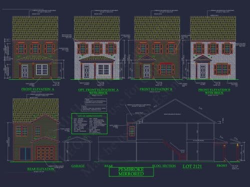 Modern 2-Story Townhome Floor Plan with Craftsman Design