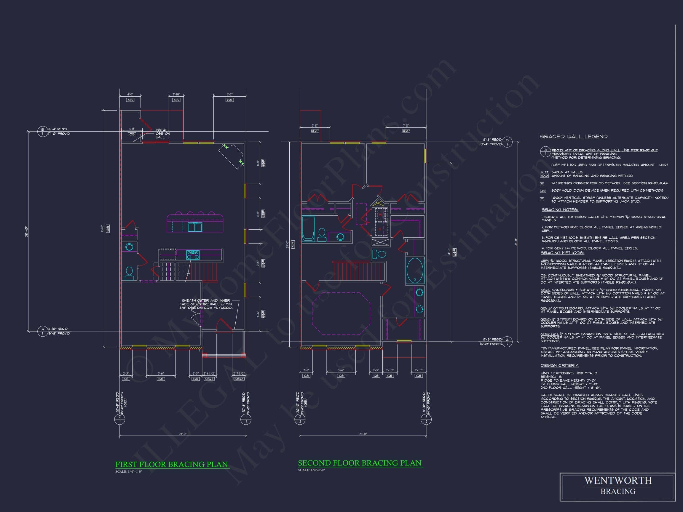 Modern 2-Story Townhome Floor Plan with Craftsman Design