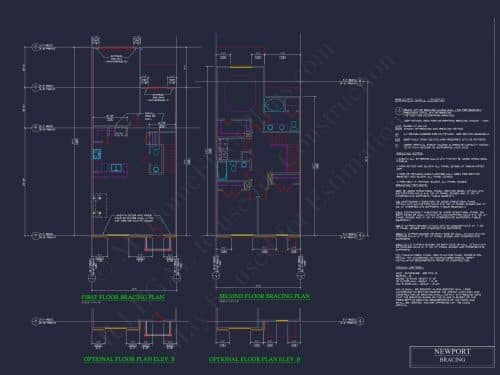 Modern 2-Story Townhome Floor Plan with Craftsman Design