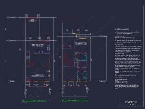 Modern 2-Story Townhome Floor Plan with Craftsman Design