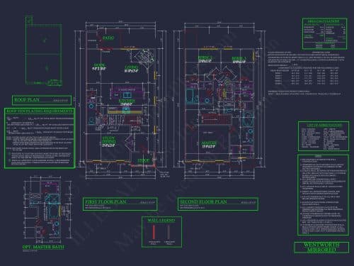 Modern 2-Story Townhome Floor Plan with Craftsman Design