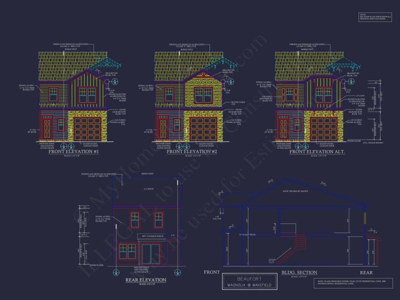 Modern 2-Story Townhome Plan with Craftsman Details
