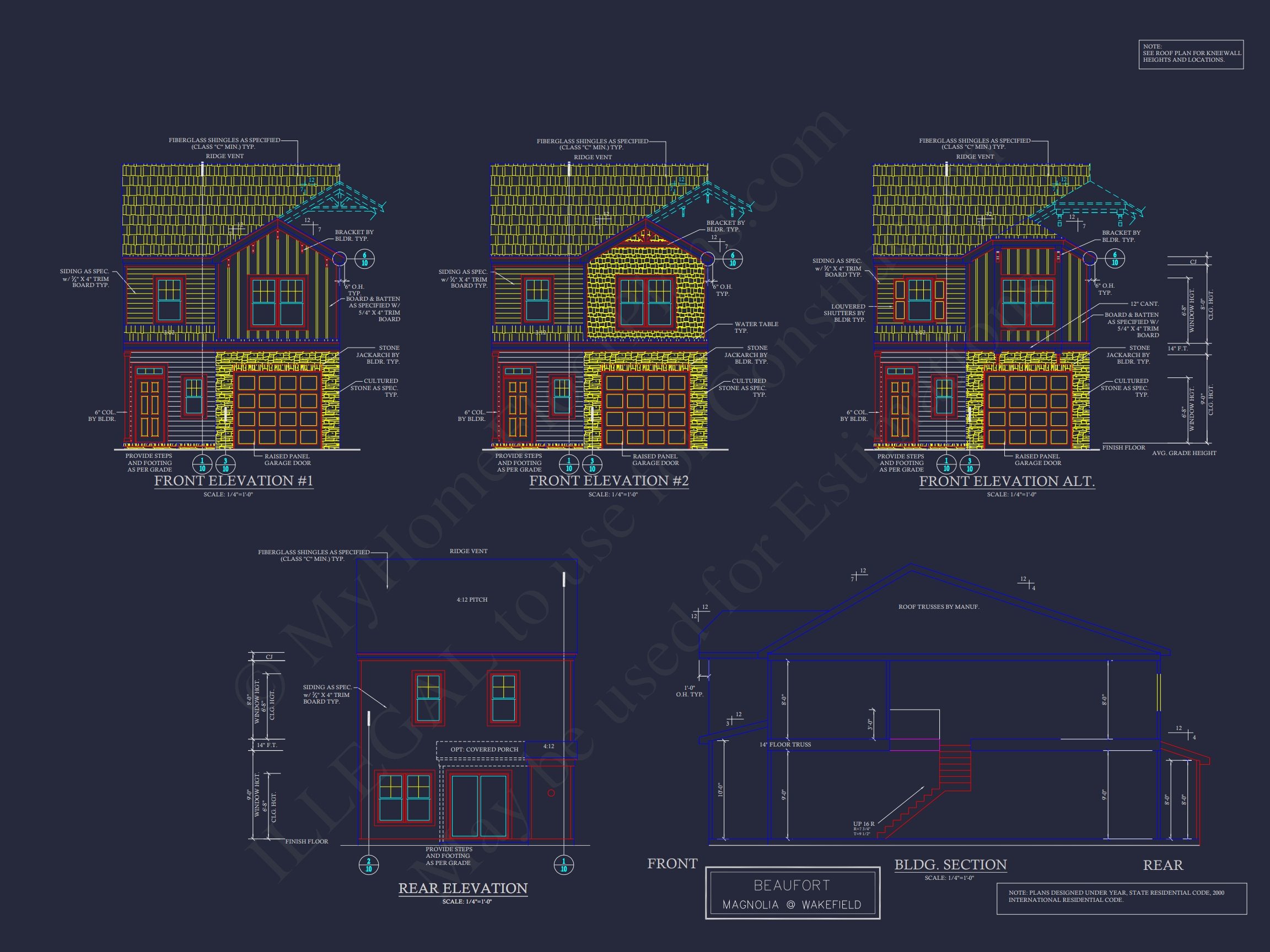 Modern 2-Story Townhome Plan with Craftsman Details