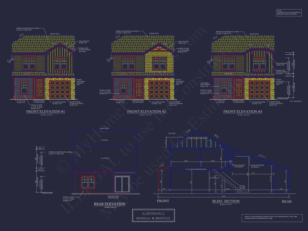 Modern 2-Story Townhome Plan with Craftsman Details