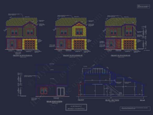 Modern 2-Story Townhome Plan with Craftsman Details
