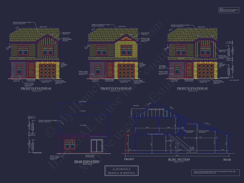 Modern 2-Story Townhome Plan with Craftsman Details