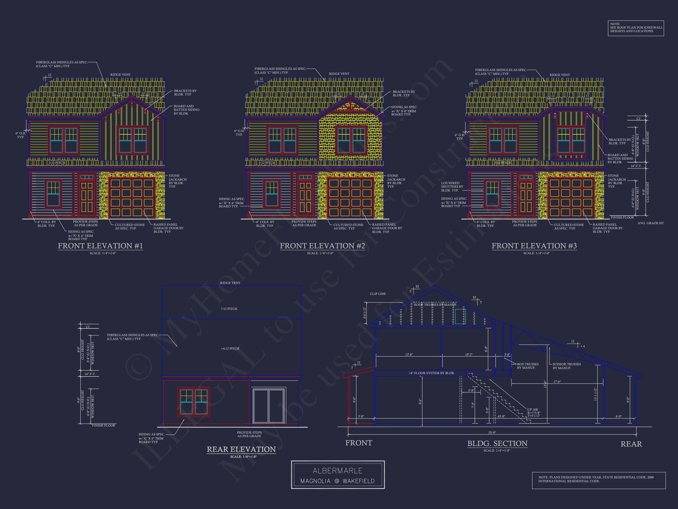 Modern 2-Story Townhome Plan with Craftsman Details