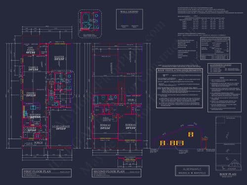 Modern 2-Story Townhome Plan with Craftsman Details