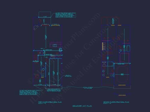 Modern 2-Story Townhome Plan with Craftsman Details
