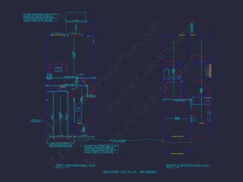 Modern 2-Story Townhome Plan with Craftsman Details