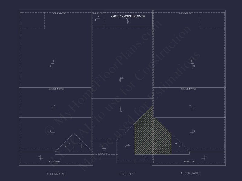 Modern 2-Story Townhome Plan with Craftsman Details