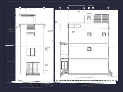 Modern 3-Story House Plan with Open Floor Layout & Roof Deck
