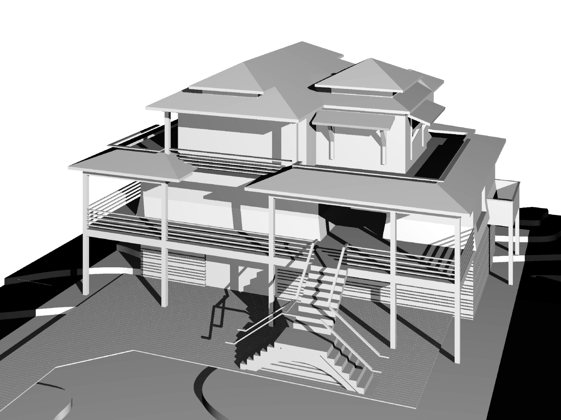 Modern Beach Home Plan with Spacious Floor Design