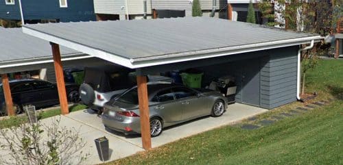 Modern Carport House Floor Plan Sleek 2-Bay Design with CAD Files