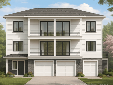 Modern Coastal Home Plan with Elevator and Open Floor Layout