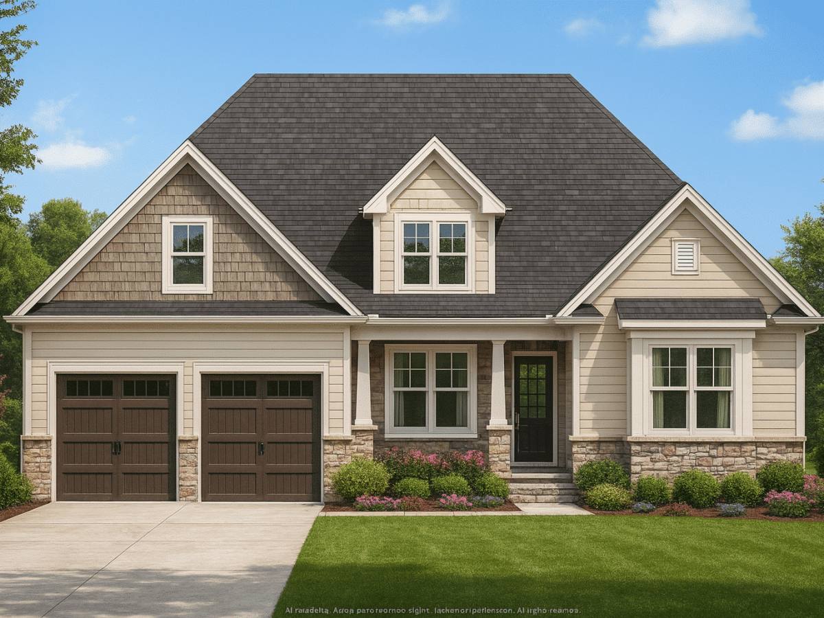 Modern Craftsman Home Floor Plan with Optional Second Level