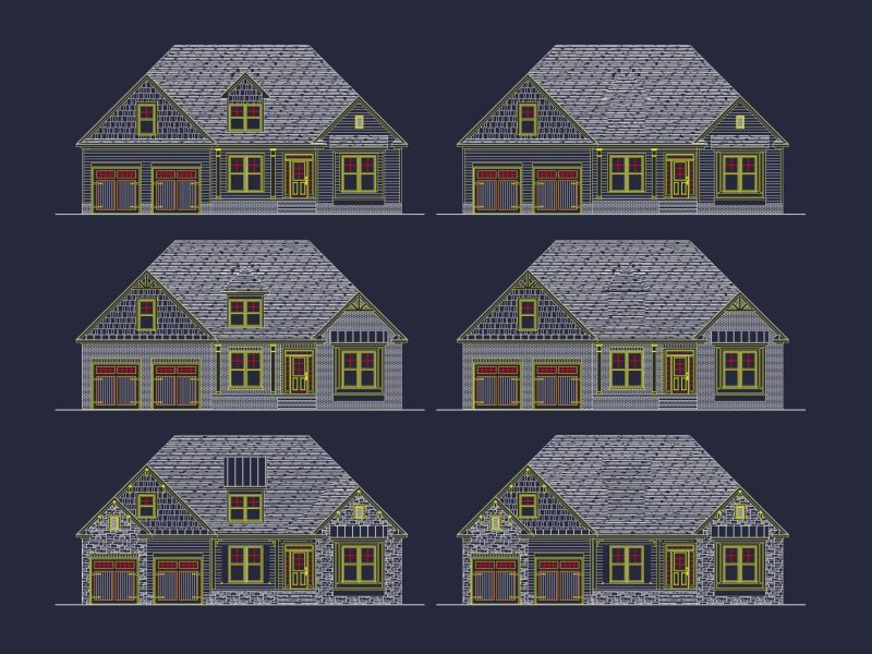 Modern Craftsman Home Floor Plan with Optional Second Level