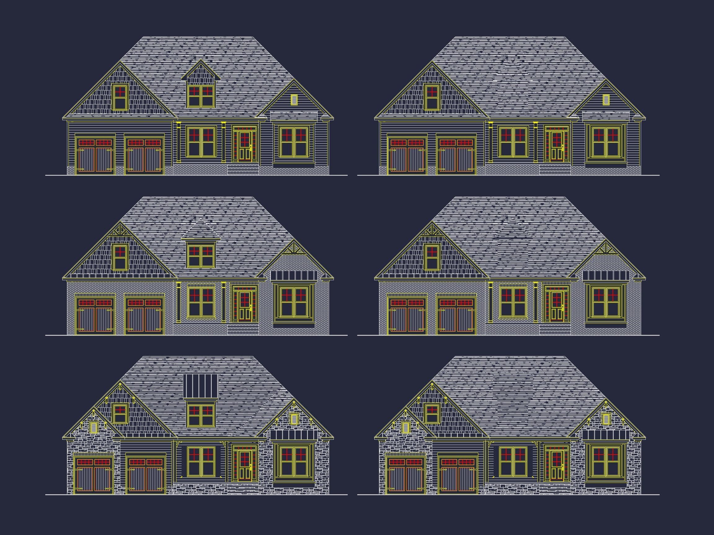 Modern Craftsman Home Floor Plan with Optional Second Level