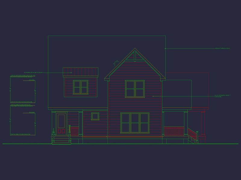 Modern Craftsman House Plan with 1.5 Stories & Detached Garage