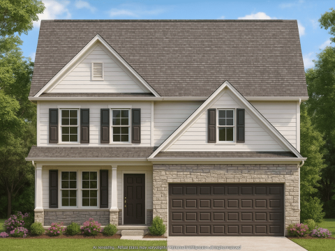 Modern Craftsman Home Plan with 2.5 Floors and Open Floor Plan