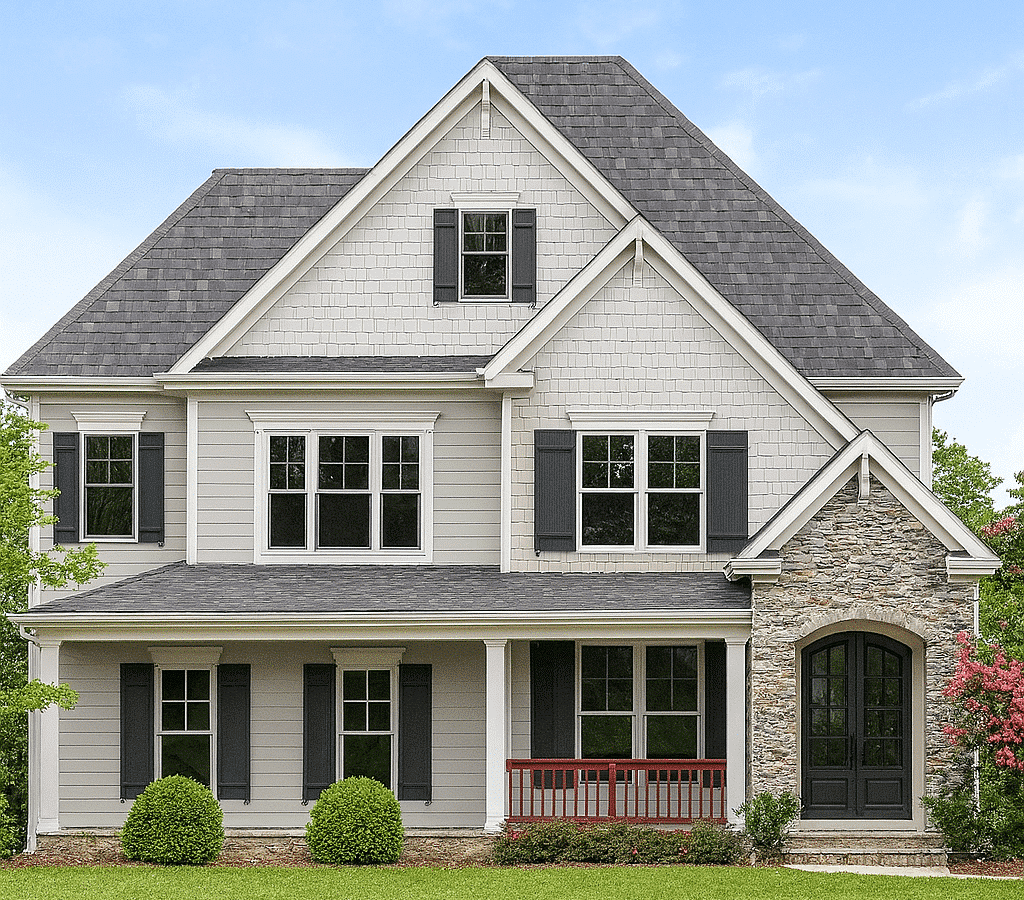 Modern Craftsman Home Plan with Detailed Architecture Designs
