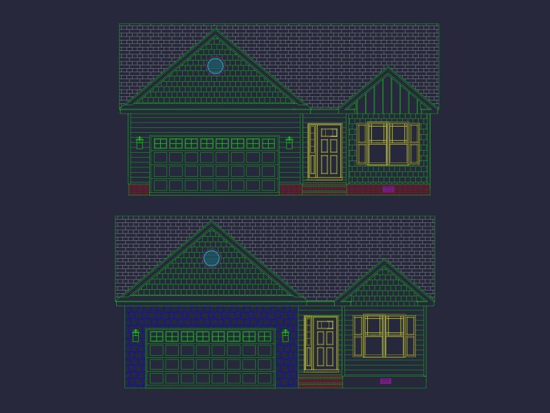 Modern Craftsman Home Plan with Spacious 3 Bedrooms and CAD Blueprint